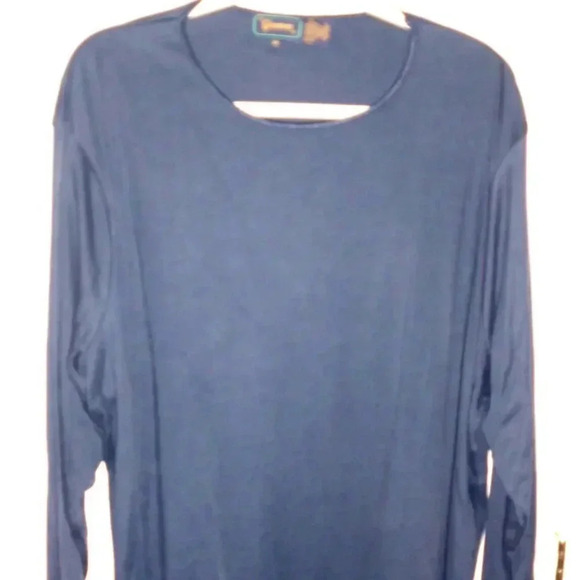Glenover Dark Navy Blue Colored Ribbed Shirt - Picture 1 of 3